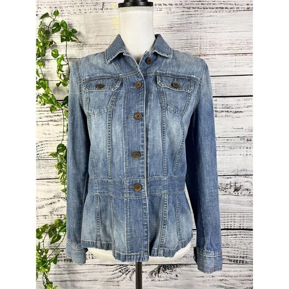 Ralph Lauren Denim Jean Jacket size Small Classic Pockets Casual Western Texan - Picture 2 of 15